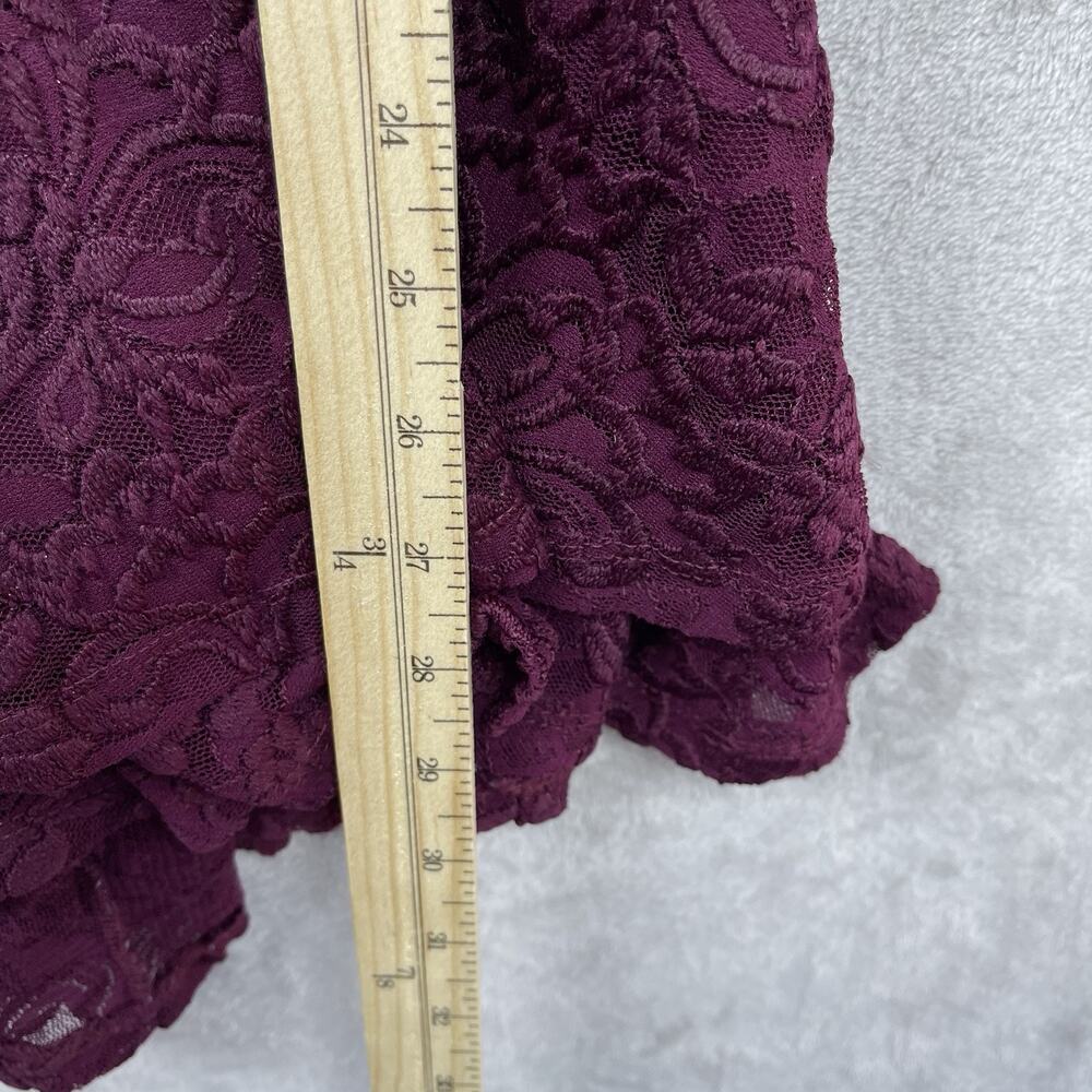 Honey & Rosie Plum Lace Glitter Cocktail Dress S Elena Gilbert Vampire Diaries - Picture 13 of 14